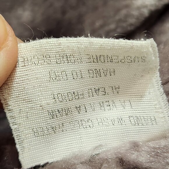 Vintage French Spy Vest Size 10 Lavender Faux Fur - Picture 9 of 10